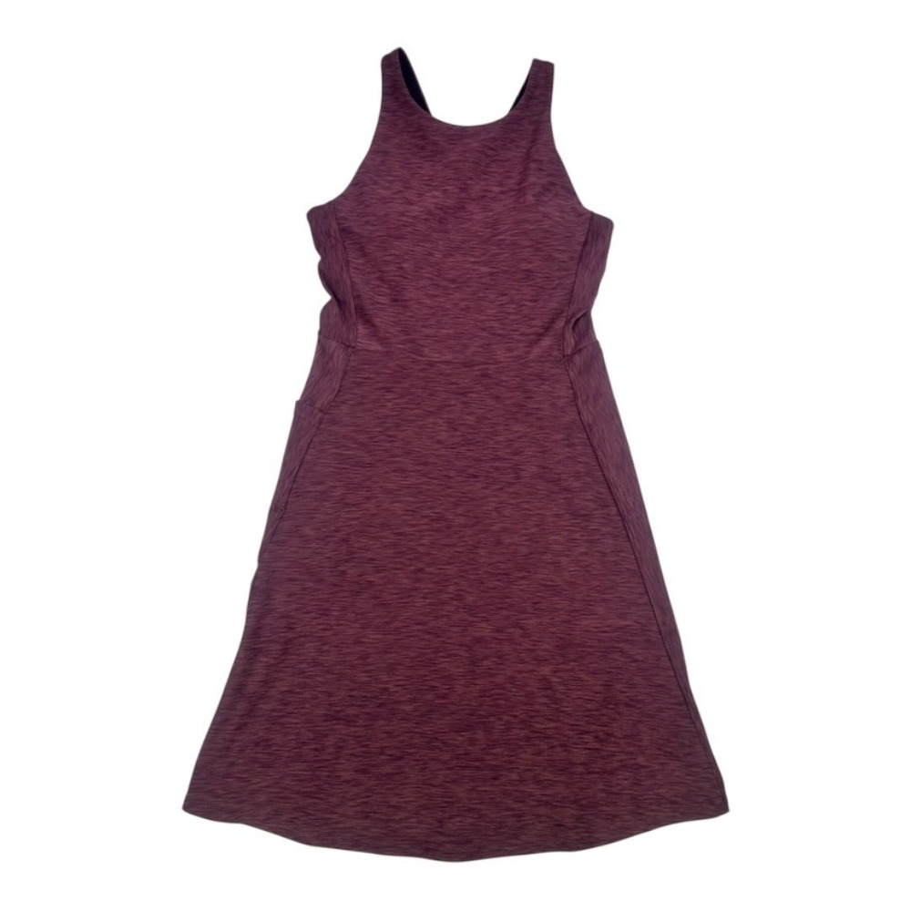 prAna Kimble Dress XS Flannel Heather Plum Performance Tank‎ Dress NWT